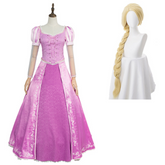 Tangled Prinzessin Rapunzel Kleid Lila Cosplay Kostüm Neu Version